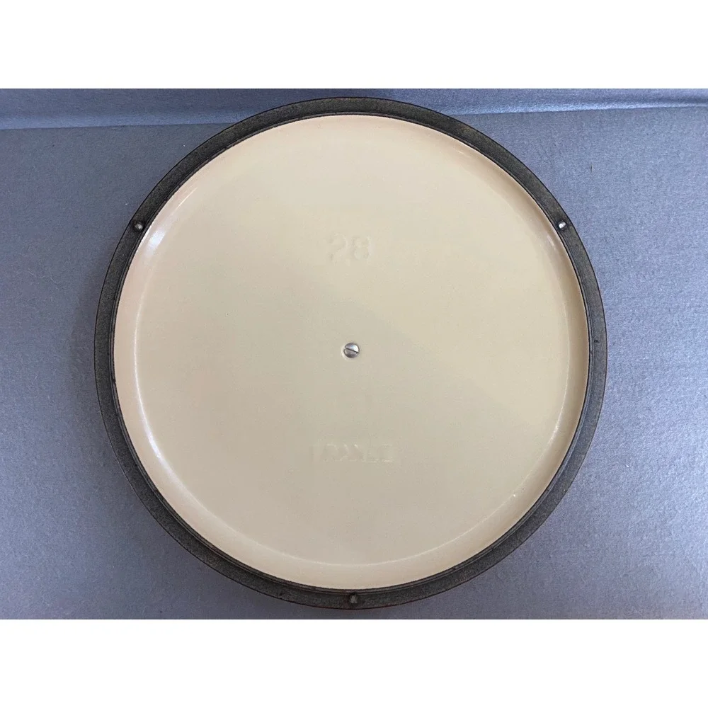 Le Creuset Flame Orange Round Dutch Oven 7.25 Qt Enameled Cast Iron 28 France